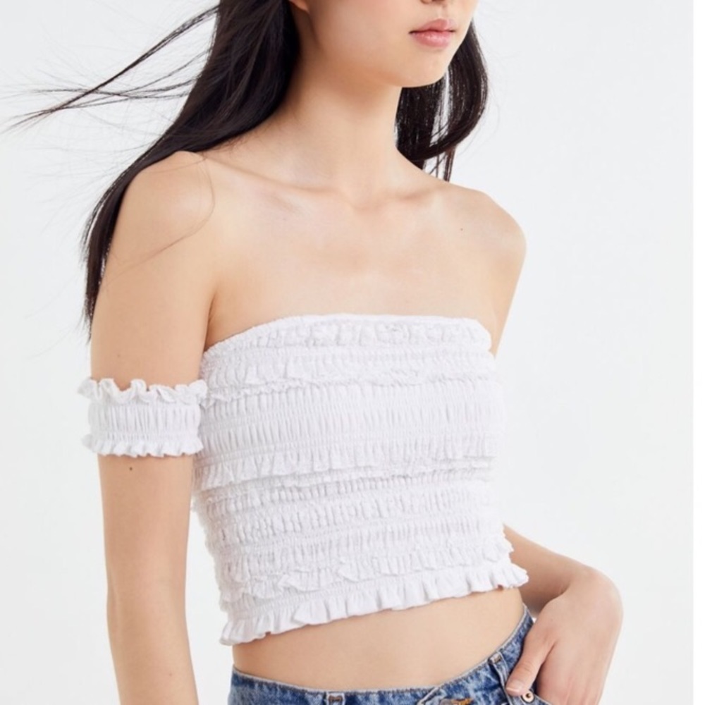 Urban Outfitters Lena Smocked Top